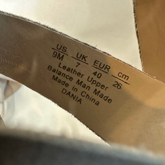 Franco Sarto Size 9 Gray Silver Leather Wedge Dania Strap Sandals Beach Vacation - Picture 3 of 14